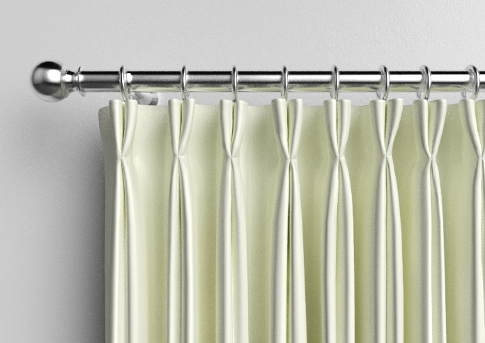 Kyoto Faux Silk, White - Made to Measure Curtains - Image 10